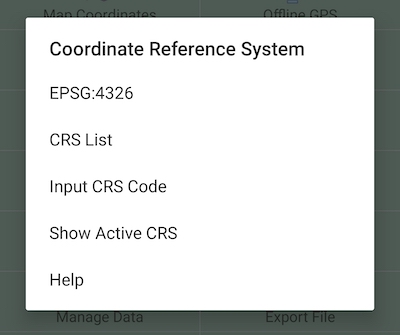 Coordinate Reference System