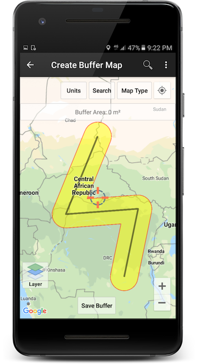UTM Geo Map Buffering Module