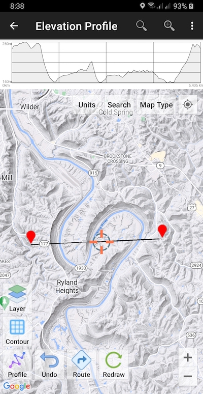 UTM Geo Map Elevation Profile Module